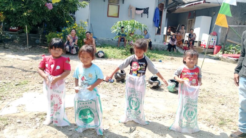 Lomba 17 Agustus anak-anak di Kampung Badakputih, RT 005 RW 009, Palabuhanratu.