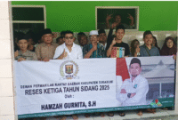 Anggota DPRD Kabupaten Sukabumi dari dapil I, Hamzah Gurnita, gelar reses di Pondok Pesantren Sirojulhaq, Palabuhanratu, Senin (15/9/2025).