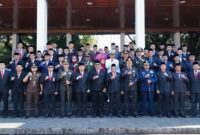 Foto bersama usai melaksanakan Upacara Hari Kesaktian Pancasila di Alun-Alun Palabuhanratu, Rabu (1/10/2025). |Foto : Dok. DPRD