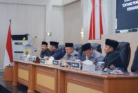 Rapat paripurna Penyampaian Pandangan Umum Fraksi-Fraksi DPRD Kabupaten Sukabumi