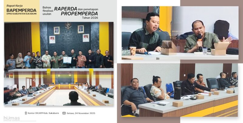 Rapat kerja Bapemperda DPRD Kabupaten Sukabumi