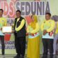 Ketua DPRD Kabupaten Sukabumi, Budi Azhar Mutawali, saat menghadiri peringatan Hari AIDS Sedunia, di Pendopo Sukabumi, Sabtu (6/12/2025)