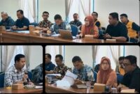 Rapat kerja DPRD Kabupaten Sukabumi melalui Bapemperda di Kantor Dishub, Jumat (9/1/2026).