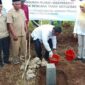 Peletakan batu pertama pembangunan huntap di Desa Panumbangan, Kecamatan Jampang Tengah