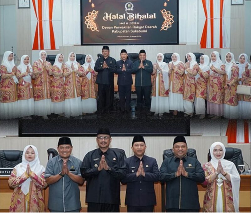 DPRD Kabupaten Sukabumi gelar halal bihalal di Ruang Paripurna