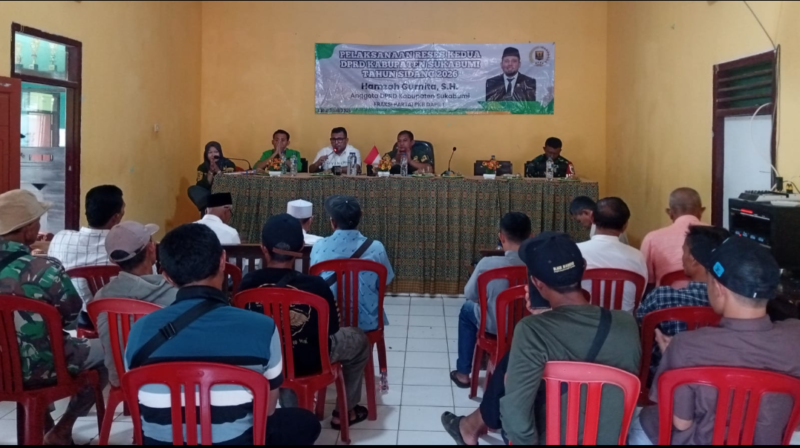 Anggota DPRD Kabupaten Sukabumi dari Fraksi PKB, Hamzah Gurnita, gelar reses, Jumat (5/6/2026).