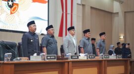 Rapat Paripurna DPRD Kabupaten Sukabumi, Kamis (9/7/2026).
