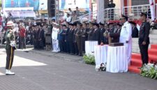 Bupati Sukabumi, Asep Japar, bertindak sebagai Inspektur Upacara Peringatan HUT RI ke-81, Senin (17/8/2026).