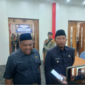 Ketua DPRD Kabupaten Sukabumi, Budi Azhar Mutawali (kiri), dan Wakil Bupati Sukabumi, Andreas (kanan).