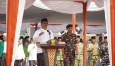 Bupati Sukabumi, Asep Japar, dalam Upacara Peringatan Hari Santri Tingkat Kabupaten Sukabumi, Kamis (22/10/2026).